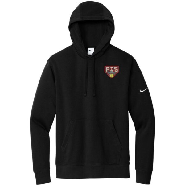 Nike Club Fleece Sleeve Swoosh Pullover Hoodie - Image 2
