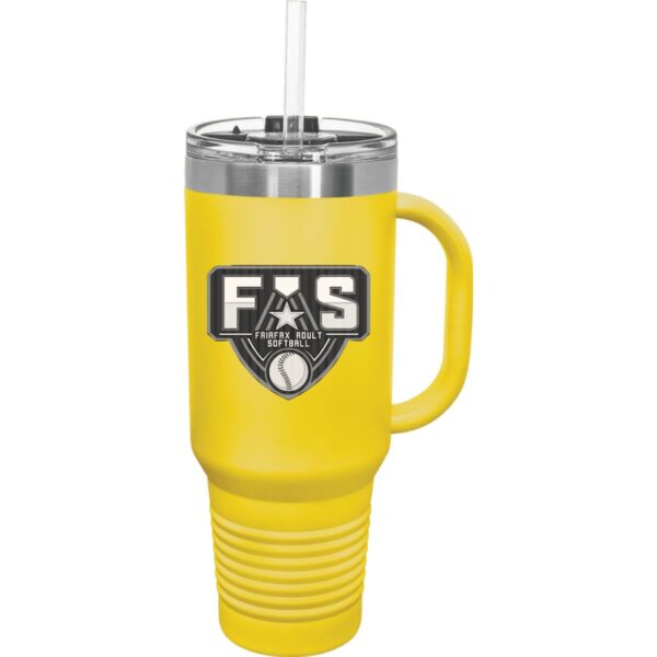 40 oz Polar Camel Travel Mug with Handle, Straw Included