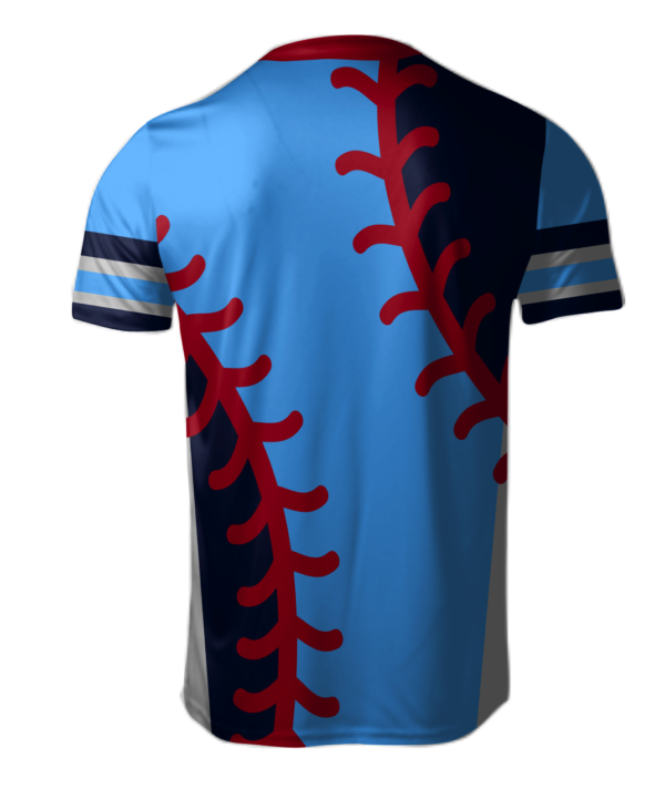 Custom Sublimated V-Neck Jersey - Unisex "Stitched" Cool Performance Tee - Image 2