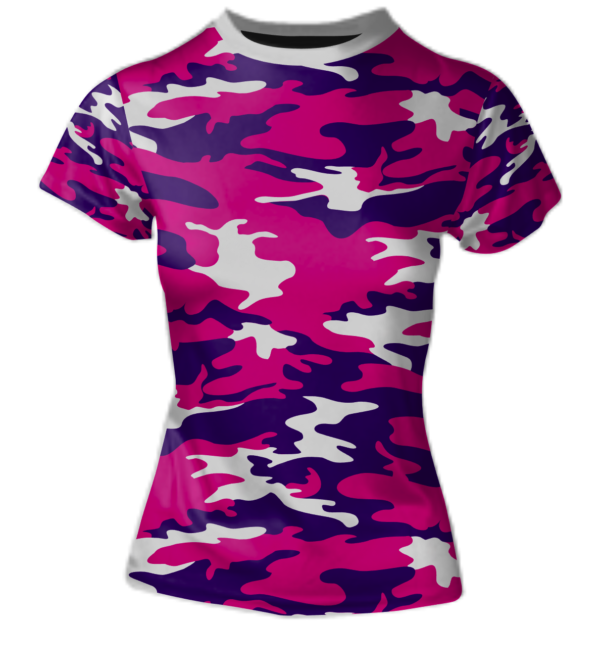 Ladies Custom Sublimated “Camo” Cool Performance Crew All Sport Jersey
