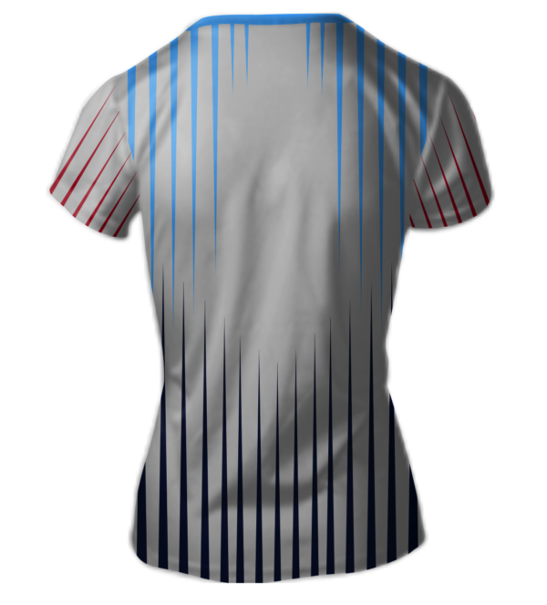 Sublimated Womens/Girls V-Neck Jersey Custom "Rays" Cool Performance Jersey - Image 2