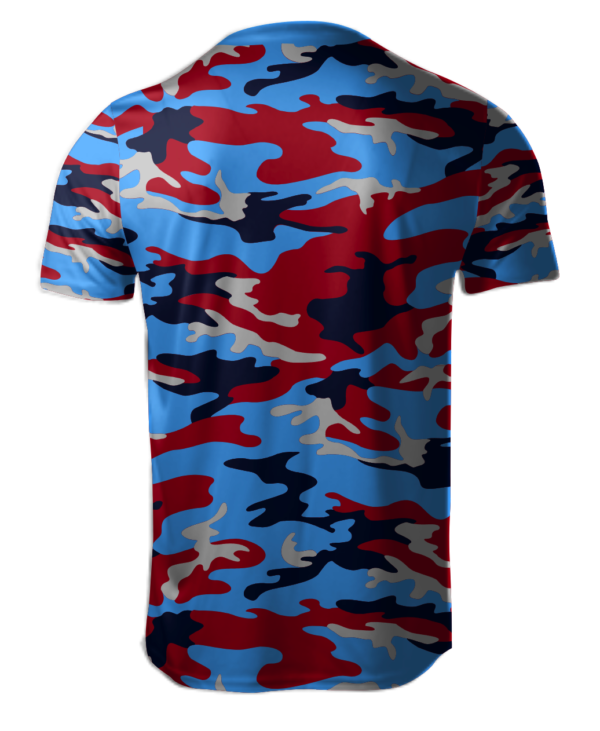 Custom Sublimated "Camo" Cool Performance Unisex Crew All Sport Jersey - Image 2
