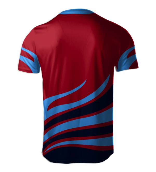 Custom Sublimated "Fire" Cool Performance Unisex Crew All Sport Jersey - Image 2