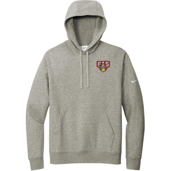 Nike Club Fleece Sleeve Swoosh Pullover Hoodie - Image 3