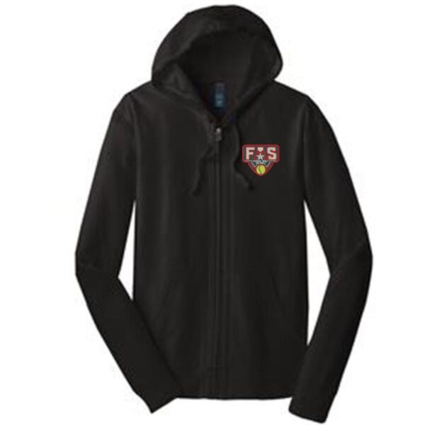 District Young Mens Jersey Full-Zip Hoodie